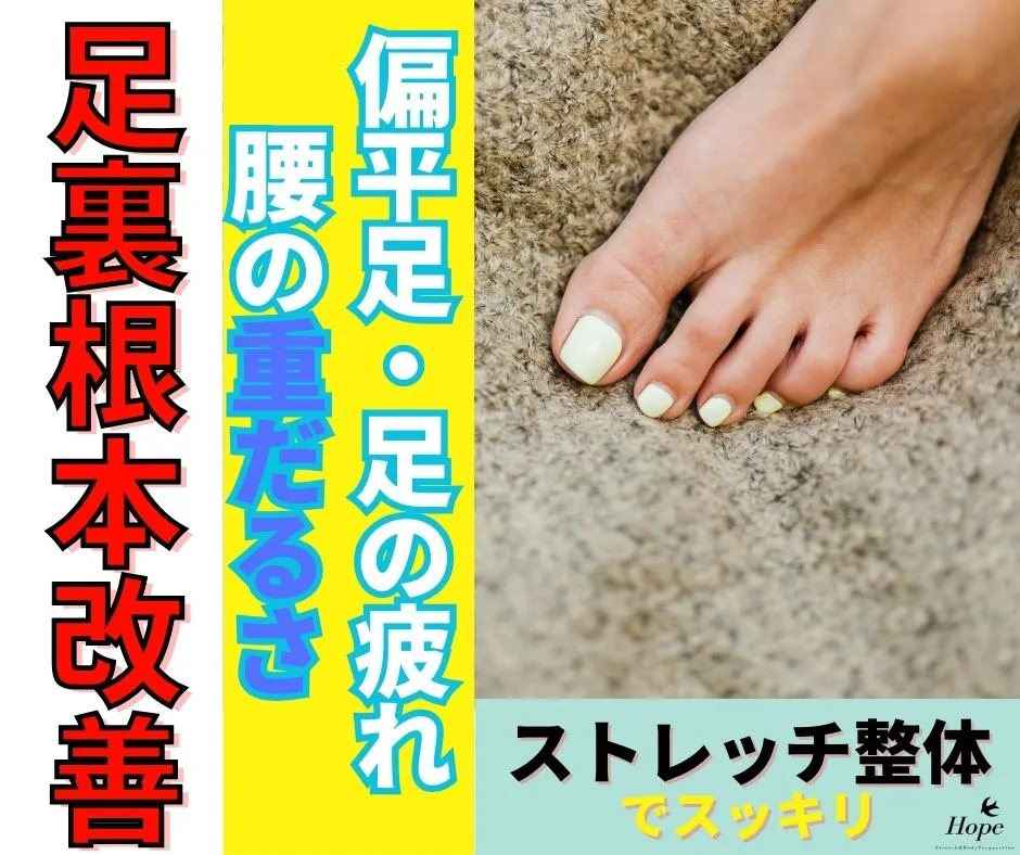 【滋賀 整体】守山市周辺で扁平足・足の疲れ・腰の重だるさを根本改善
